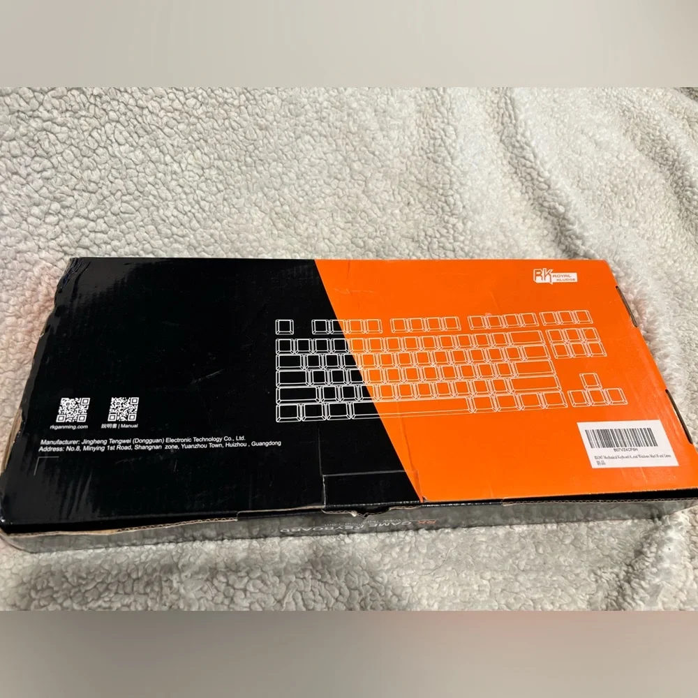 RK ROYAL‎ KLUDGE RK987 MechanicalGaming Keyboard 87 Keys White LED Backlight